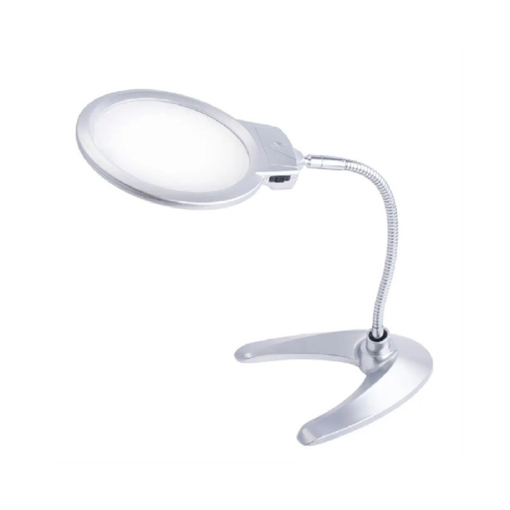 Лупа настільна RD-4B-10 (5х збільшення d22мм і 2х збільшення d130мм) Ridni RD-4B-10