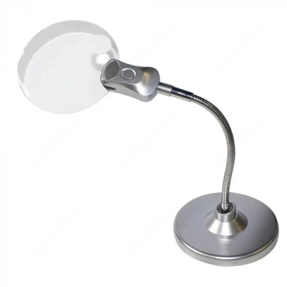 Настольная лупа 2,25X увеличение, диаметр 107 мм; 5X увеличение, диаметр 22 мм, Ridni RD-MG5B-4