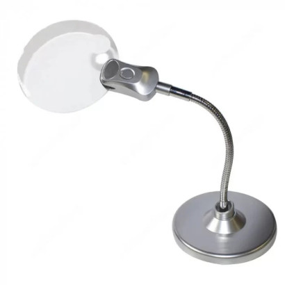 Настільна лупа 2,25X збільшення, діаметр 107 мм; 5X збільшення, діаметр 22 мм, Ridni RD-MG5B-4