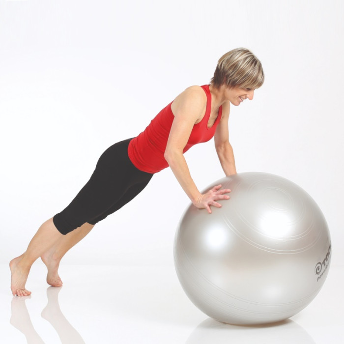 М’яч гімнастичний TOGU Powerball ABS 65 см срібний 406651