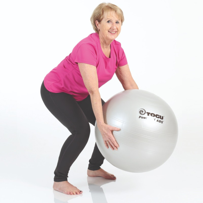М’яч гімнастичний TOGU Powerball ABS 65 см срібний 406651