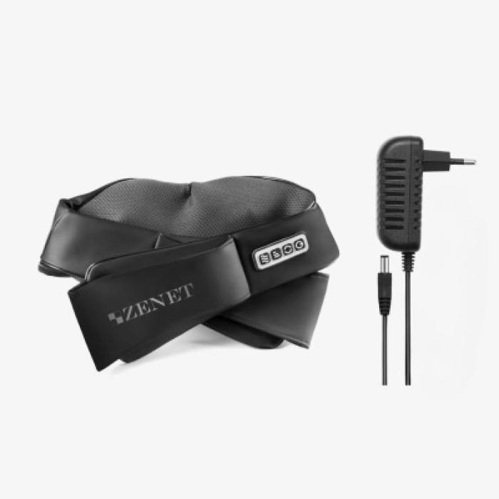 Масажер для шиї і шийного відділу хребта Zenet ZET-758 роликовий з прогріванням