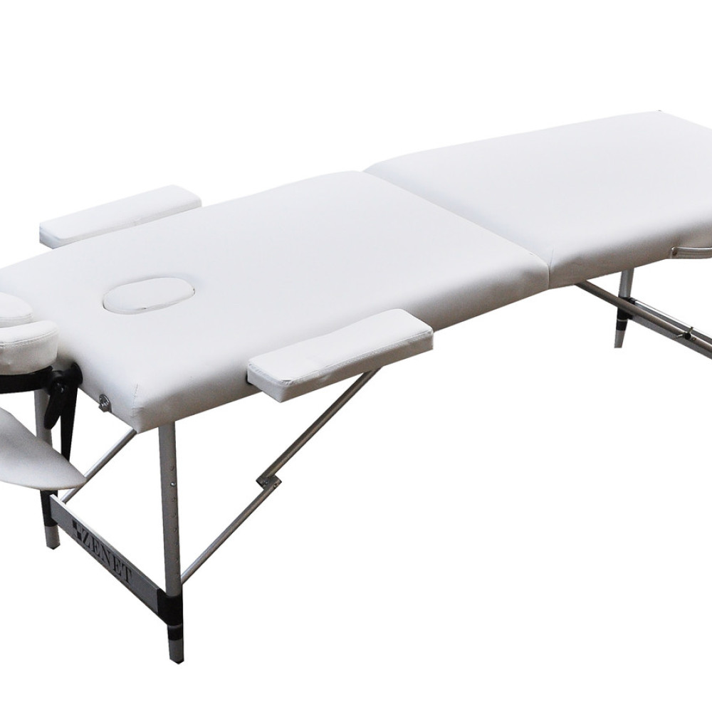 Масажний стіл переносний ZENET ZET-1044 WHITE розмір L ( 195*70*61)