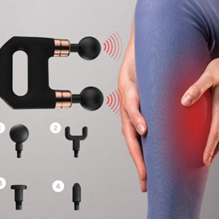 Перкусійний ручний масажер для тіла 4в1 ZET-704