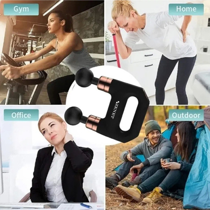 Перкусійний ручний масажер для тіла 4в1 ZET-704