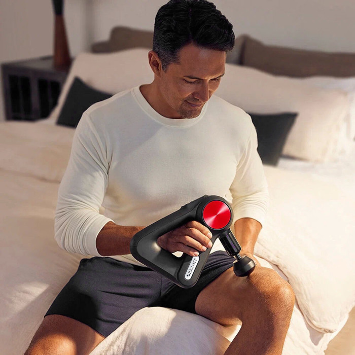 Ударный ручной массажер для тела с 12 насадками ZENET ZET-705