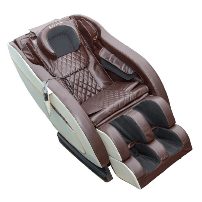 Массажное кресло Zenet  ZET-1288 Коричнево-бежевое