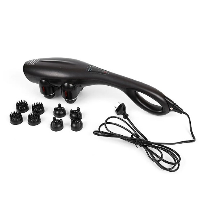 Электрический ручной массажер с 4 головками Zenet Zet-715